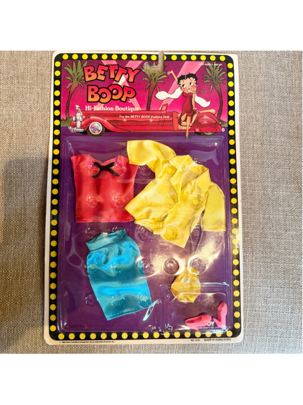 RARE HTF NOS Vintage 1986 Betty Boop Hi-Fashion Boutique Punk Rock Doll Clothes